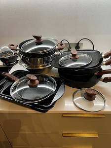 Набор кастрюль и сковородок "Kitchen academy "(17 предметов) (4 фото из 4)