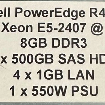 Сервер Dell PowerEdge R420 (2x Xeon, 3x 500GB HDD, 8GB RAM)