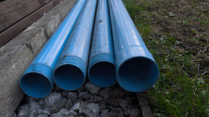Фильтровальная труба для скважины из PVC 80 мм / 2 м (4 шт.) (1 фото из 3)