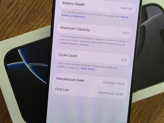 iPhone 16 Pro 128GB Black 92%