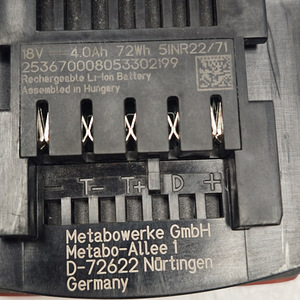 Aku Metabo 4.0Ah 18V (5 foto / 5)
