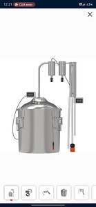 Destillaator Browin klassikaline destillaator Convex 2 puhas (1 foto / 1)
