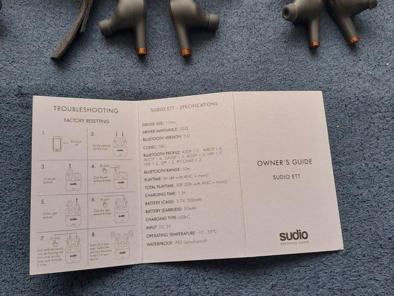 Беспроводные наушники Sudio Ett