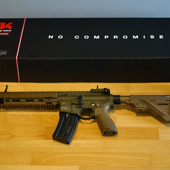 VFC/Umarex HK416 A5 RAL8000 AEG Airsoft Relv UUS+Aku+2700BB