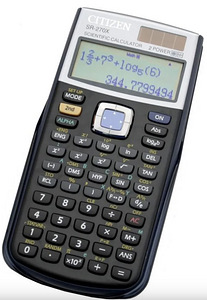 Kalkulaator SR-270X, 274 funktsiooni Citizen (1 foto / 2)