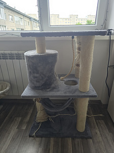 Кошачий домик + лежанка (4 фото из 7)