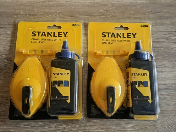 Stanley малярный шнур 30 м с мелом и уровнем – новый