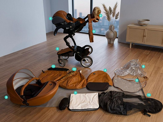 Jälutuskäru MIMA XARI / MIMA XARI 3-in-1 lapsevanker