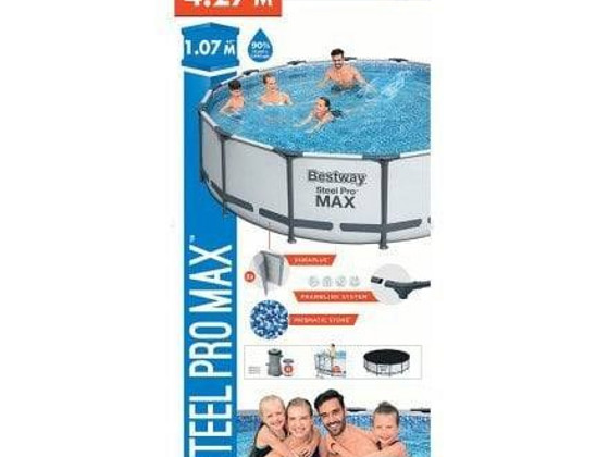 Каркасный бассейн BESTWAY STEEL PRO MAX 427 x 107 см, объём