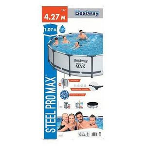Каркасный бассейн BESTWAY STEEL PRO MAX 427 x 107 см, объём (3 фото из 4)