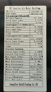 Monoplokk õhk-vesi soojuspump ~18 kW (6 foto / 8)