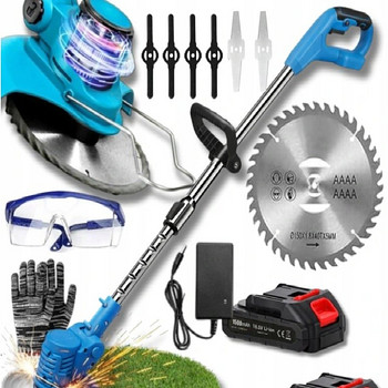 Akutrimmer, 2 akut, laadija kompl. sobivad Makita akud.