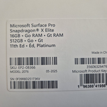Microsoft Surface Pro 11, 13'', OLED, 120 Hz, X Elite, 16 GB