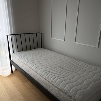 Односпальная кровать с металлическим каркасом + матрас Sleepwell
