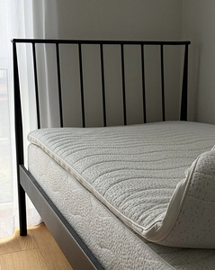 Односпальная кровать с металлическим каркасом + матрас Sleepwell (2 фото из 6)
