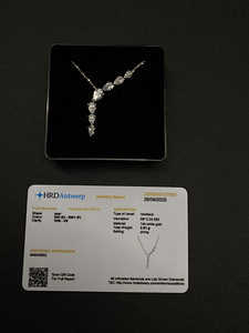 Золотое ожерелье с бриллиантами 2.04 ct (2 фото из 5)