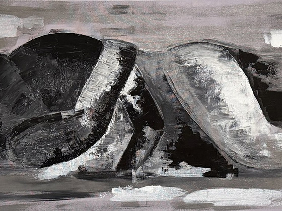 Originaal akrüülmaal "Kaisus" lõuendil 50x100cm