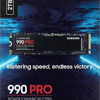 2 ТБ Samsung 990PRO NVMe SSD, скорость чтения 7450 МБ/с