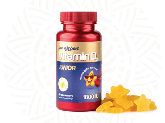 Vitamin D3 Pro Expert 1800IU Junior STAR kommid