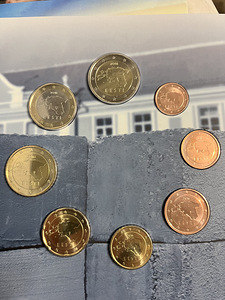 Eesti ja Läti müntide komplekt. (2 foto / 7)