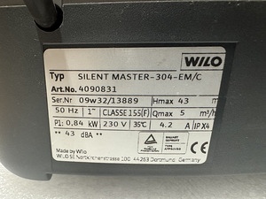 Veepump WILO Silentmaster (2 foto / 2)
