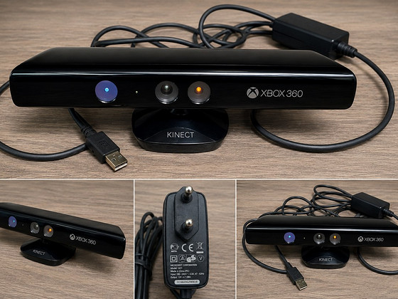Xbox 360 Kinect + оригинальный адаптер питания Microsoft, в рабочем состоянии