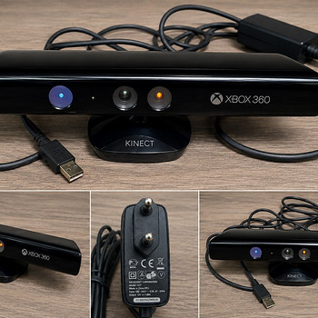 Xbox 360 Kinect + оригинальный адаптер питания Microsoft, в рабочем состоянии