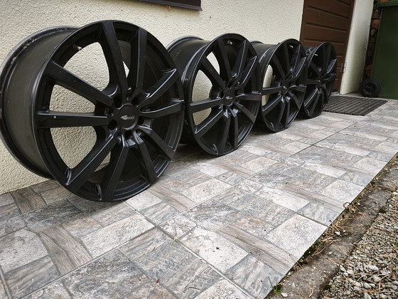 19" Brock RC25 matt black veljed