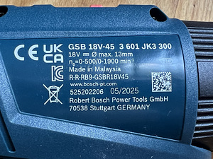 Ударная дрель-шуруповёрт Bosch Professional GSB18V-45 (5 фото из 5)