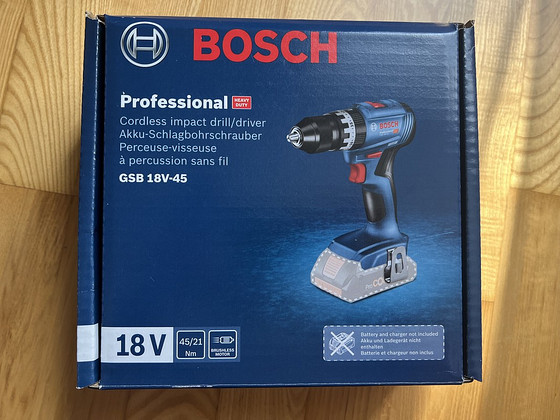Ударная дрель-шуруповёрт Bosch Professional GSB18V-45