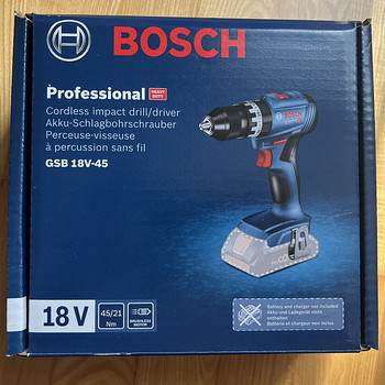 Ударная дрель-шуруповёрт Bosch Professional GSB18V-45