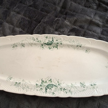 Антикварное рыбное блюдо Villeroy Boch Fausta 58 см, модерн
