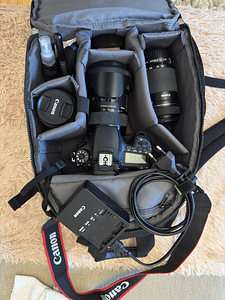 Canon EOS 90D с тремя объективами, штативом и рюкзаком (6 фото из 9)