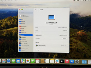 Apple Macbook Air 13 M1 Gold 8/256GB ENG/RUS uueväärne! (6 foto / 8)
