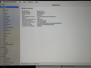 Apple Macbook Air 13 M1 Gold 8/256GB ENG/RUS uueväärne! (7 foto / 8)