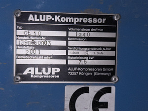 Винтовой компрессор Alup с осушителем и ресивером 500L (4 фото из 4)