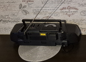 Ретро 80s Philips Boombox радио cd двухкассетная дека (3 фото из 3)