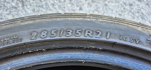 R21 X5 E70 F15 erilaiused 285/35/21 & 325/30/21 Dunlop (2 foto / 4)