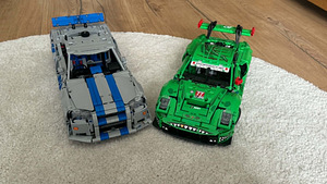 42224 Porsche 911 GT3 R+ 42210 2 Fast 2 Furious Nissan (1 фото из 7)