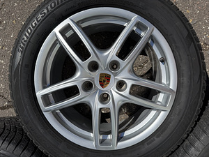 19" оригинальные диски Porsche Cayenne 5x130 + 265/50/19 m+s (2 фото из 9)