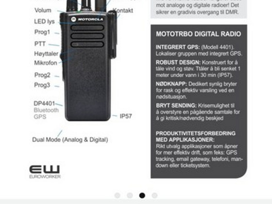 Raadiosaatja Motorola DP4400e + lisa mikrofon