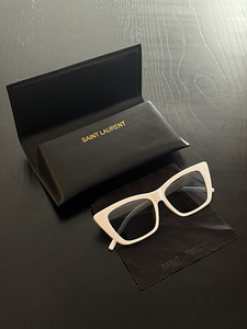 Белые солнцезащитные очки Saint Laurent SL 276 MICA (1 фото из 5)