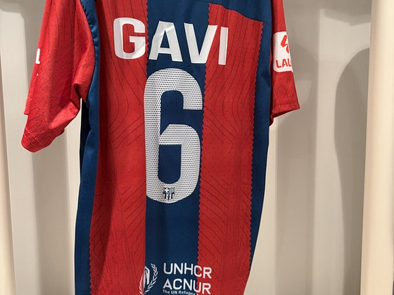 Футболка Barcelona. Gavi, не оригинал