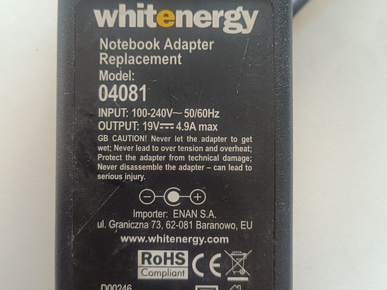 Sülearvuti adapter whitenergy mudel 04081