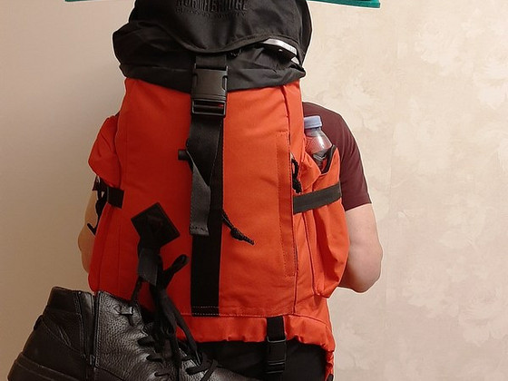 Matkaseljakott, sinine (ja punane), 34 l