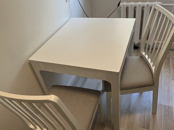 IKEA EKEDALEN söögilaud + 2 tooli