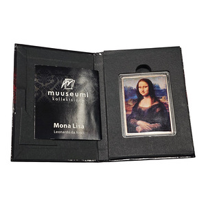 Серебрянная колекционая монета Mona Lisa (2 фото из 5)