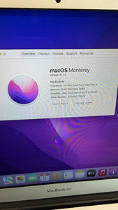 Macbook air 13 (2017) 1.6 ghz 8gb 256Gb silver v heas korras (3 foto / 6)