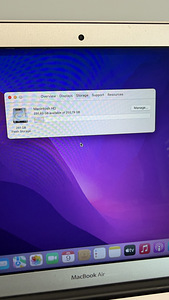 Macbook air 13 (2017) 1.6 ghz 8gb 256Gb silver v heas korras (4 foto / 6)