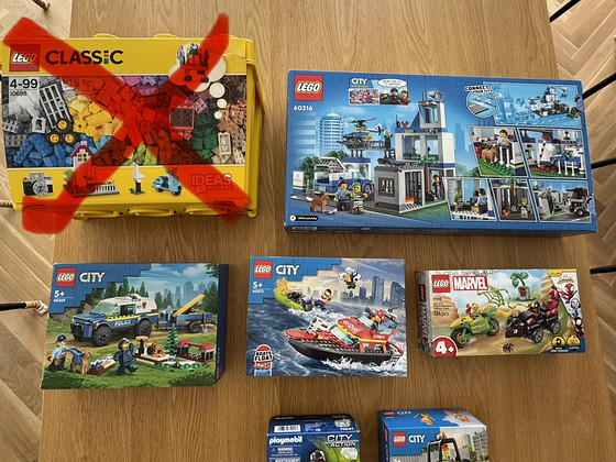 Lego komplektid 6tk